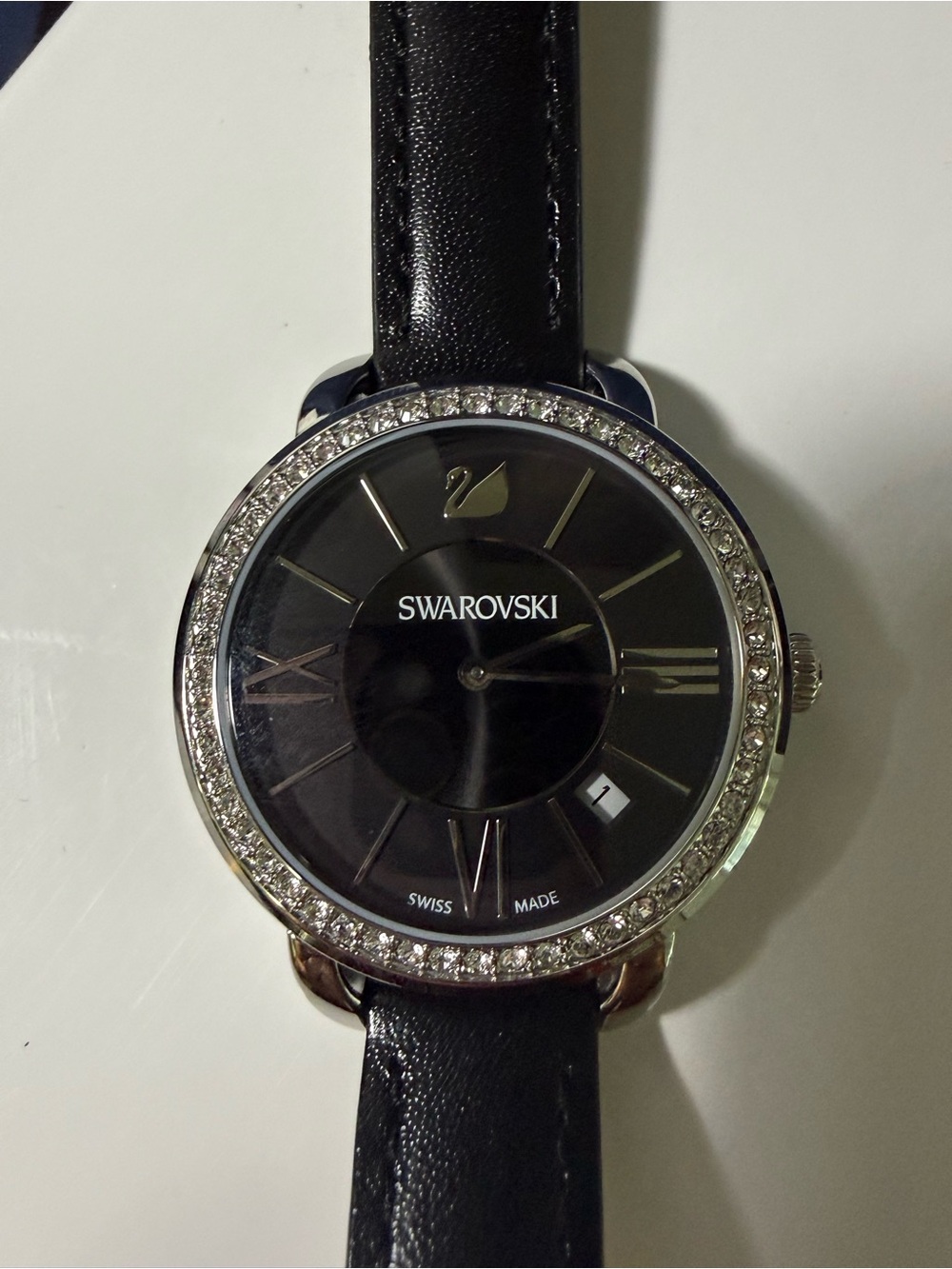 Swarovski Watch with Black band